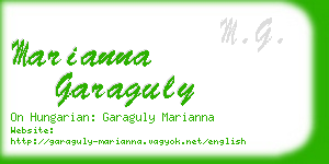 marianna garaguly business card